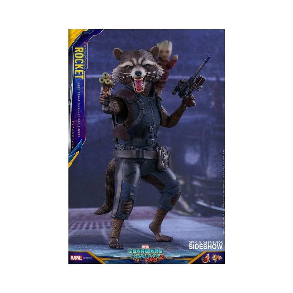 Hot Toys Rocket (Regular) GOTG Vol 2 - MMS - Sixth Scale Figure 2 Hot Toys Rocket (Regular) GOTG Vol 2 - MMS - Sixth Scale Figure - Image 2