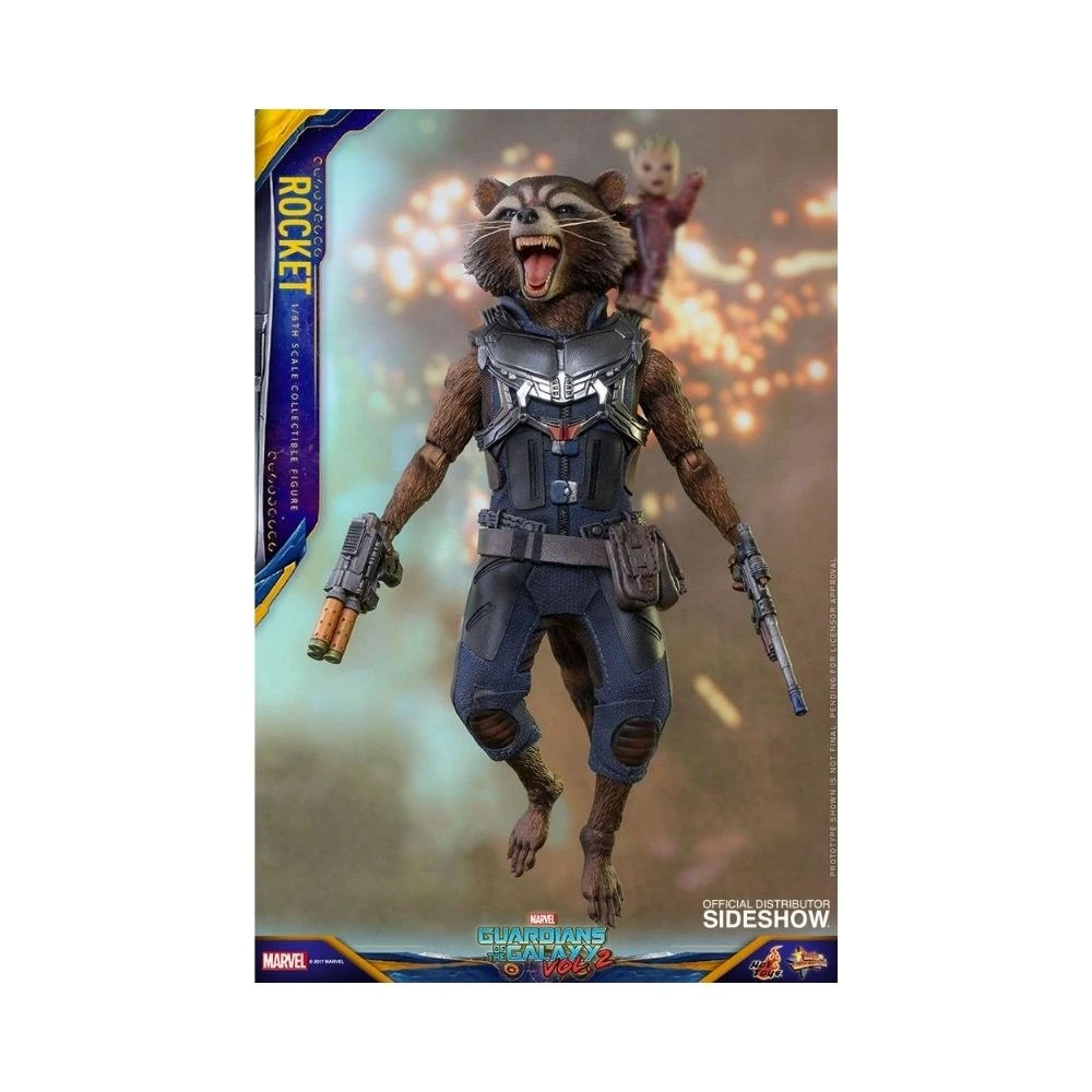 Hot Toys Rocket (Regular) GOTG Vol 2 - MMS - Sixth Scale Figure 3 Hot Toys Rocket (Regular) GOTG Vol 2 - MMS - Sixth Scale Figure - Image 3