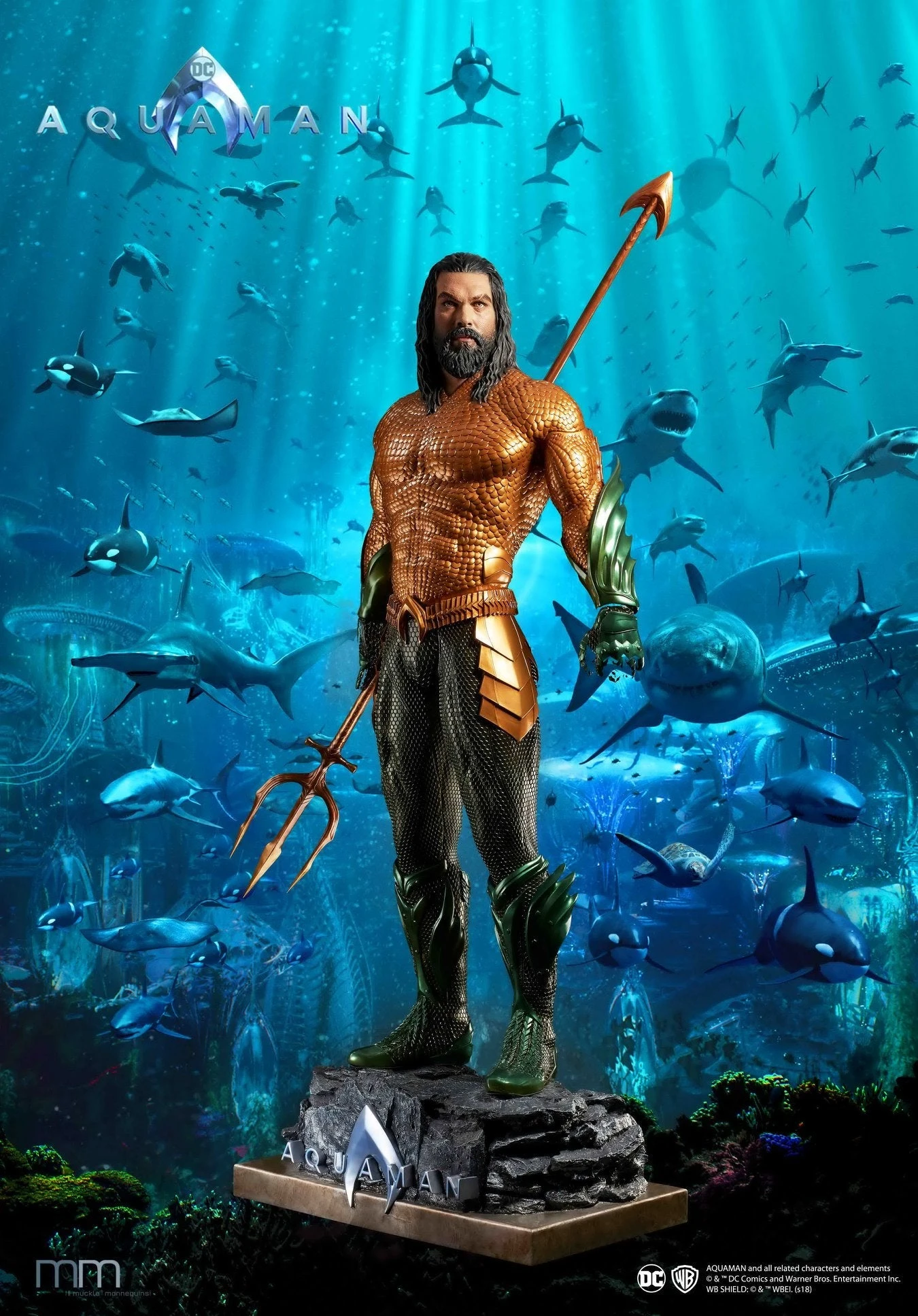 Aquaman Movie 2018 Life Size Statue By Muckle Mannequins 5 Aquaman Movie 2018 Life Size Statue By Muckle Mannequins - Image 5