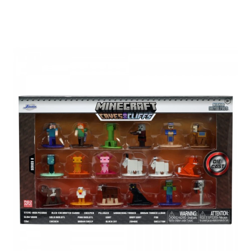 Minecraft Caves And CliffsNano Figures Multi Pack By Jada 1 Minecraft Caves And CliffsNano Figures Multi Pack By Jada