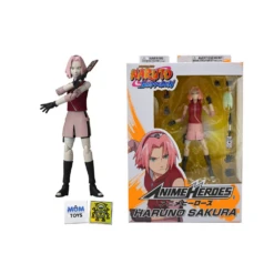 Bandai Naruto Shippuden Haruno Sakura Anime Heroes Action Figure -Little Things Toys 36900A A 000 003