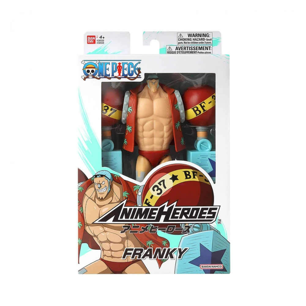 One Piece Franky 6.5 Anime Heroes Action Figure By Bandai 1 One Piece Franky 6.5 Anime Heroes Action Figure By Bandai