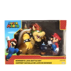 JAKKS PACIFIC Nintendo Mario Vs. Bowser's Lava Battle Diorama Set