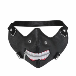 Masken Mit Reifiverschlull Leatherette Mouth Mask Biker