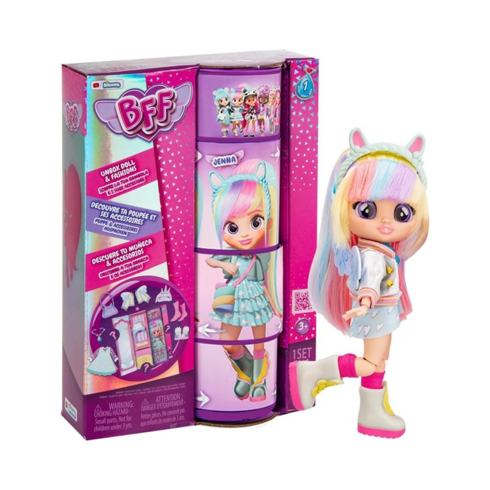 Cry Babies Bff Series Doll 8" - Jenna 1 Cry Babies Bff Series Doll 8" - Jenna