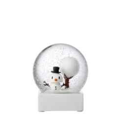 White Snowman Snow Globe Hoptimist
