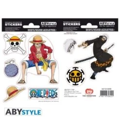 ONE PIECE - Stickers - 16x11cm/ 2 Sheets - Luffy & Law