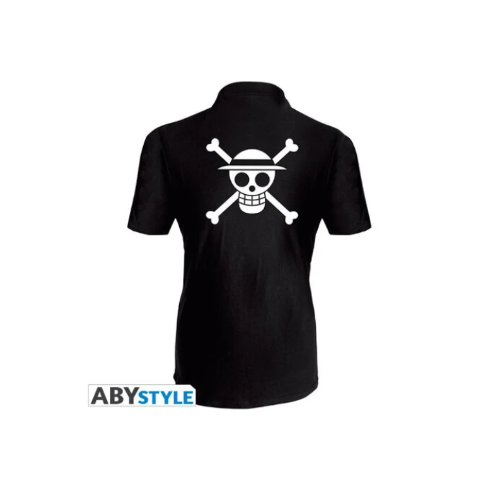ONE PIECE - Polo "Skull Luffy" Homme MC Noir - X Large 3 ONE PIECE - Polo "Skull Luffy" Homme MC Noir - X Large - Image 3