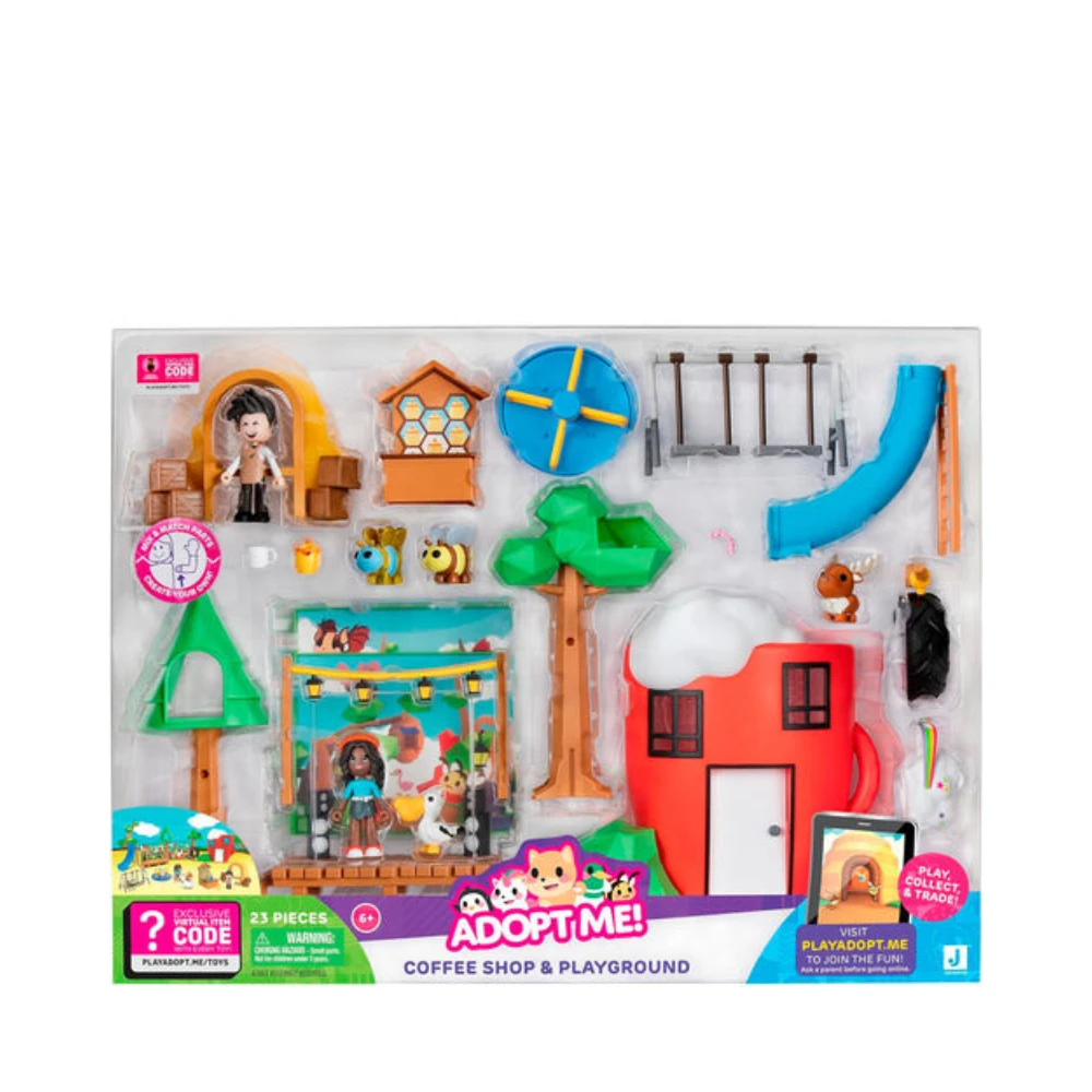 JAZWARES ADOPTME COFFEE SHOP & PARK PLAYSET 1 JAZWARES ADOPTME COFFEE SHOP & PARK PLAYSET