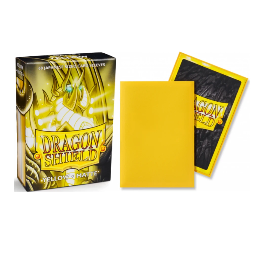 Dragon Shield Small Sleeves - Japanese Matte Yellow (60 Sleeves) 1 Dragon Shield Small Sleeves - Japanese Matte Yellow (60 Sleeves)