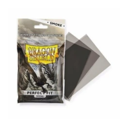 Dragon Shield Standard Perfect Fit Sleeves - Clear/Smoke (100 Sleeves)