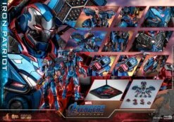 Avengers Endgame - Iron Patriot 1/6 Figure By Hot Toys -Little Things Toys CMC 602558 000 006