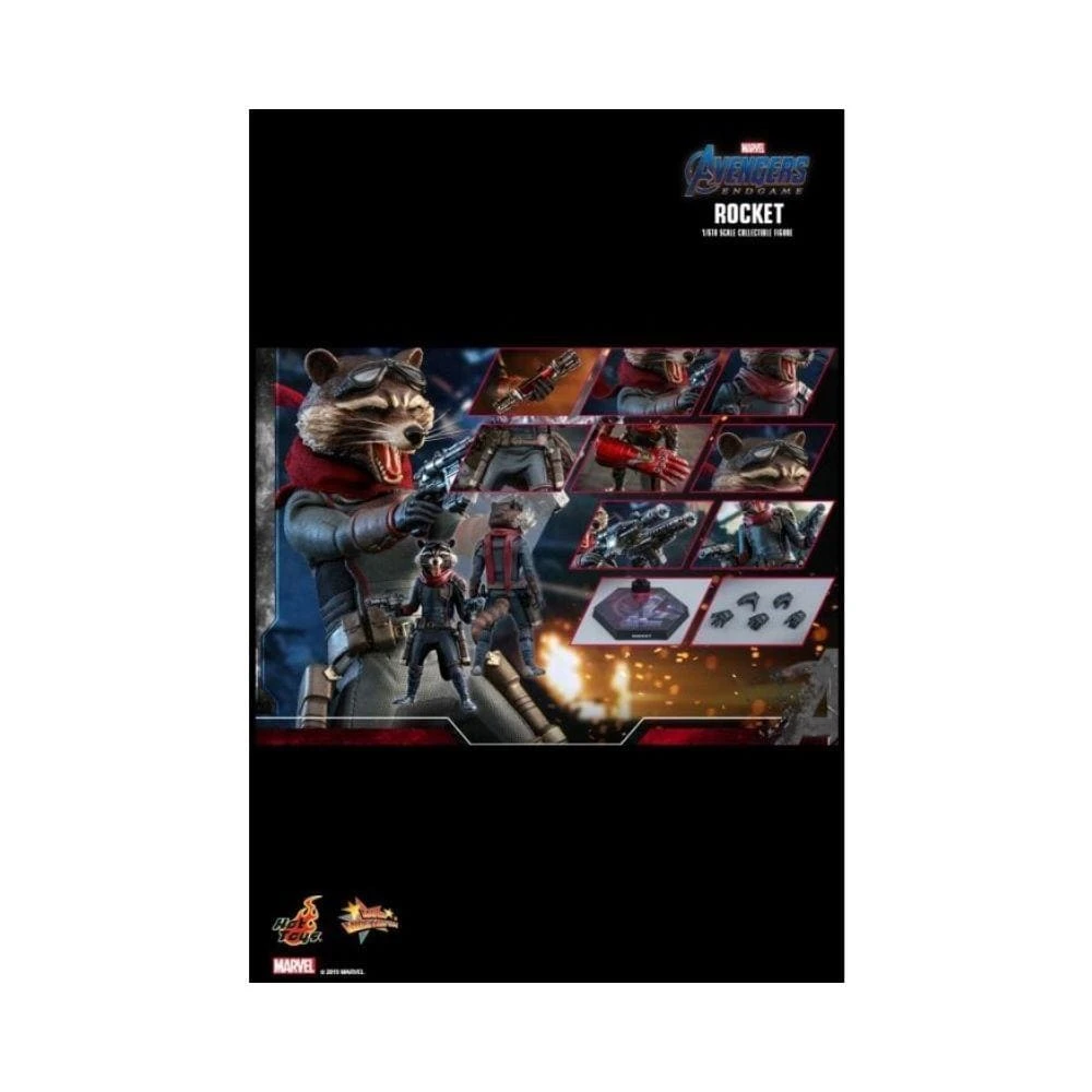 Hot Toys : Rocket End Game Sixth Scale Figure 2 Hot Toys : Rocket End Game Sixth Scale Figure - Image 2