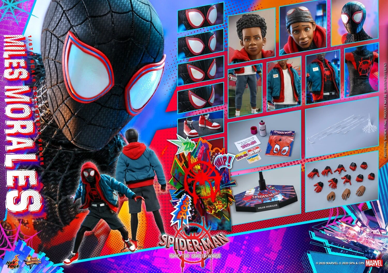 Spider-Man: Into The Spider-Verse - Miles Morales 1/6 Scale Figure By Hot Toys 3 Spider-Man: Into The Spider-Verse - Miles Morales 1/6 Scale Figure By Hot Toys - Image 3