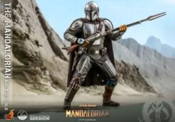 Star Wars Mandalorian & Child 1:4 Action Figure Set By Hot Toys -Little Things Toys CMC 607034 000 004