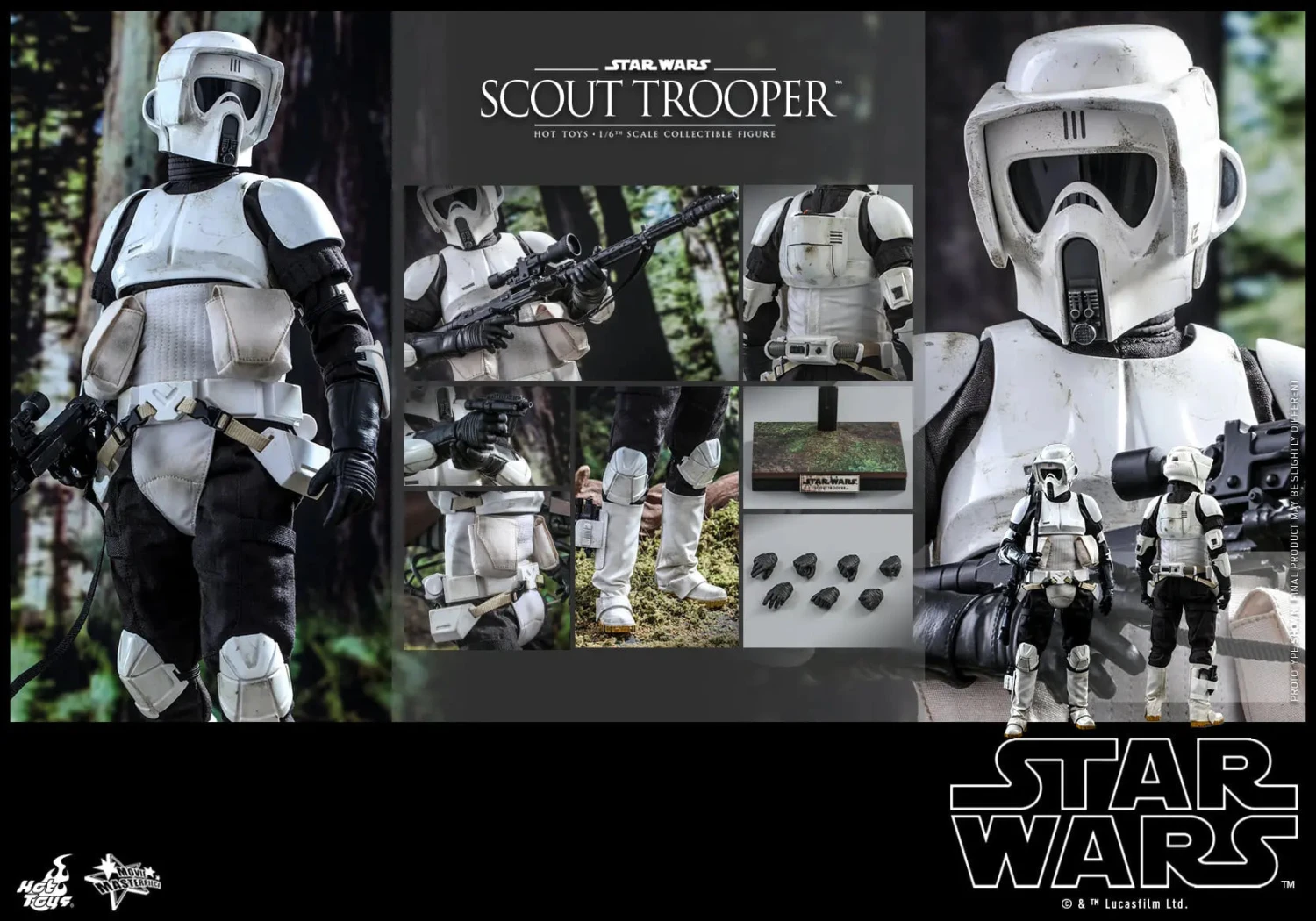 Star Wars: Return Of The Jedi - Scout Trooper 1/6 Scale Figure By Hot Toys 3 Star Wars: Return Of The Jedi - Scout Trooper 1/6 Scale Figure By Hot Toys - Image 3