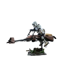 Star Wars Return Of The Jedi - Scout Trooper & Speeder Bike 1/6 Scale Figure Set By Hot Toys