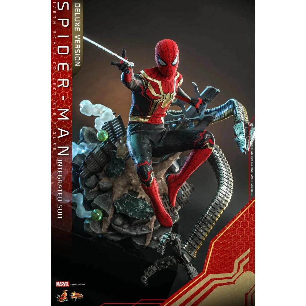 SPIDER MAN INTEGRATED SUIT DELUXE 1:6 Scale By Hot Toys 4 SPIDER MAN INTEGRATED SUIT DELUXE 1:6 Scale By Hot Toys - Image 4