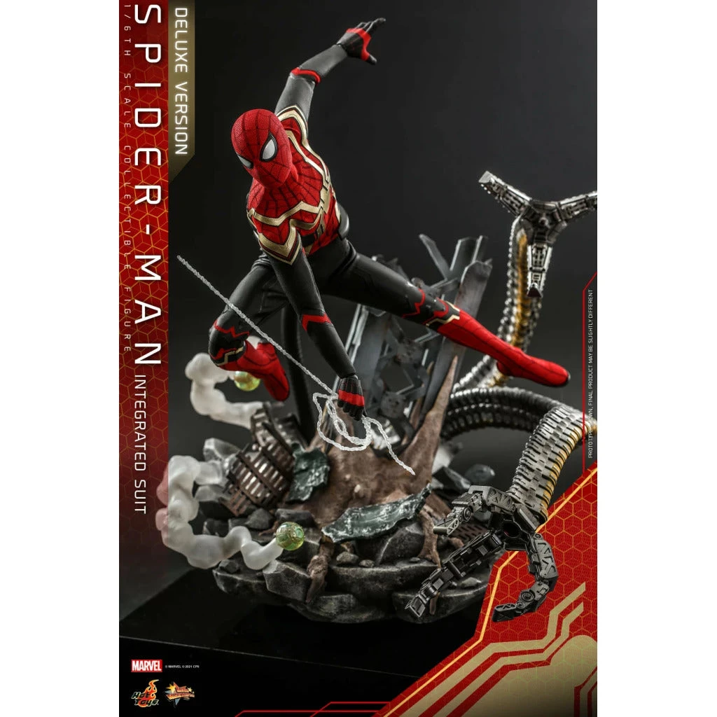 SPIDER MAN INTEGRATED SUIT DELUXE 1:6 Scale By Hot Toys 7 SPIDER MAN INTEGRATED SUIT DELUXE 1:6 Scale By Hot Toys - Image 7