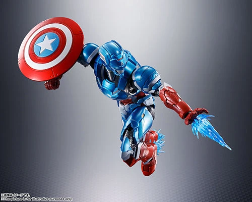 Captain America Tech-On Avengers Version S.H.Figuarts Figure By Bandai Tamashii 4 Captain America Tech-On Avengers Version S.H.Figuarts Figure By Bandai Tamashii - Image 4