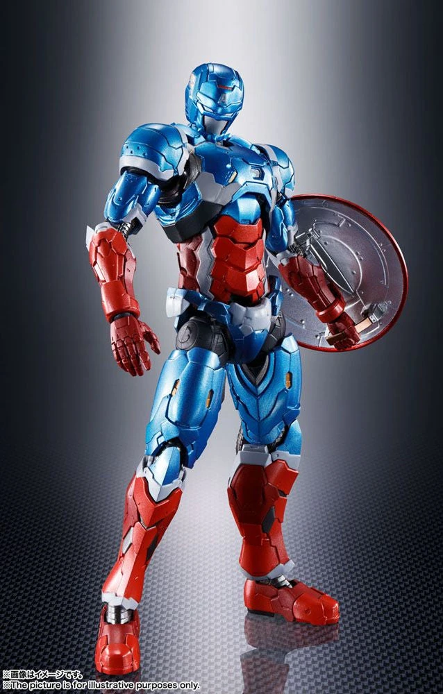 Captain America Tech-On Avengers Version S.H.Figuarts Figure By Bandai Tamashii 5 Captain America Tech-On Avengers Version S.H.Figuarts Figure By Bandai Tamashii - Image 5