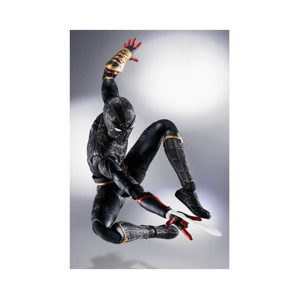 Bandai Tamashii : SH Figuarts - Spider-Man Black & Gold Suit 2 Bandai Tamashii : SH Figuarts - Spider-Man Black & Gold Suit - Image 2
