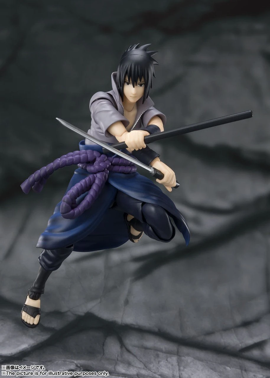 Naruto Shippuden - Sasuke Uchiha (He Who Bears All Hatred) S.H.Figuarts Action Figure By Bandai Tamashii 4 Naruto Shippuden - Sasuke Uchiha (He Who Bears All Hatred) S.H.Figuarts Action Figure By Bandai Tamashii - Image 4