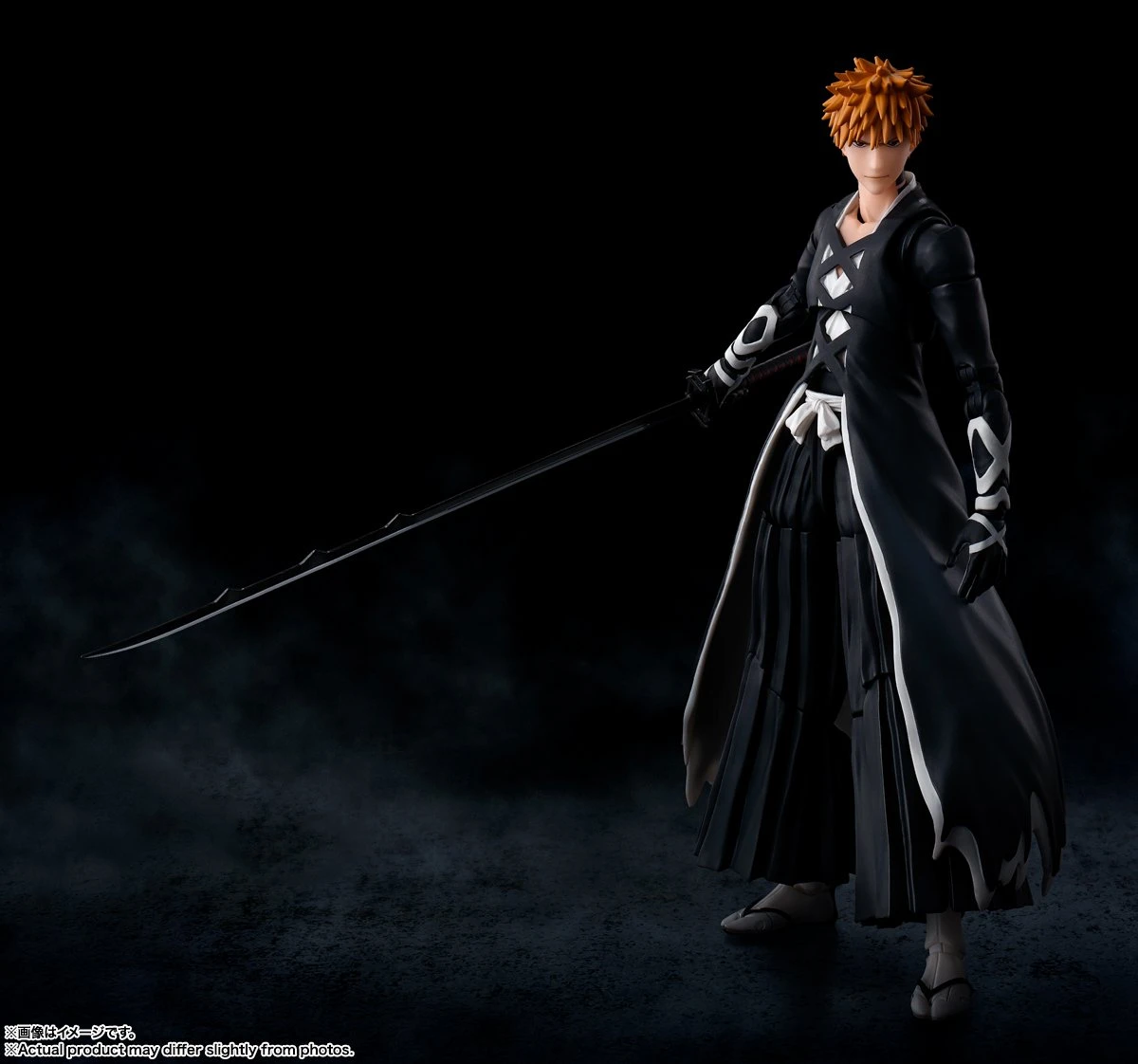 Bleach Ichigo Kurosaki "Bankai Tensa Zangetsu" 1/12 Scale S.H. Figuarts Action Figure By Bandai Tamashii 2 Bleach Ichigo Kurosaki "Bankai Tensa Zangetsu" 1/12 Scale S.H. Figuarts Action Figure By Bandai Tamashii - Image 2