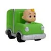 JAZWARES Cocomelon Mini Vehicle Green Trash Truck