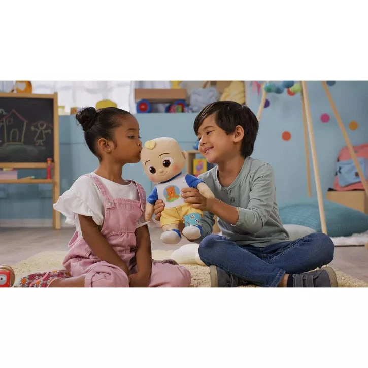 JAZWARES Cocomelon Boo Boo JJ 12" Interactive Light-up Plush 2 JAZWARES Cocomelon Boo Boo JJ 12" Interactive Light-up Plush - Image 2