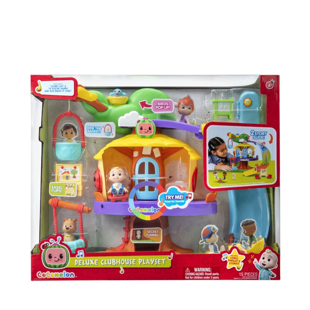 JAZWARES Cocomelon JJ'S Deluxe Clubhouse Playset 1 JAZWARES Cocomelon JJ'S Deluxe Clubhouse Playset