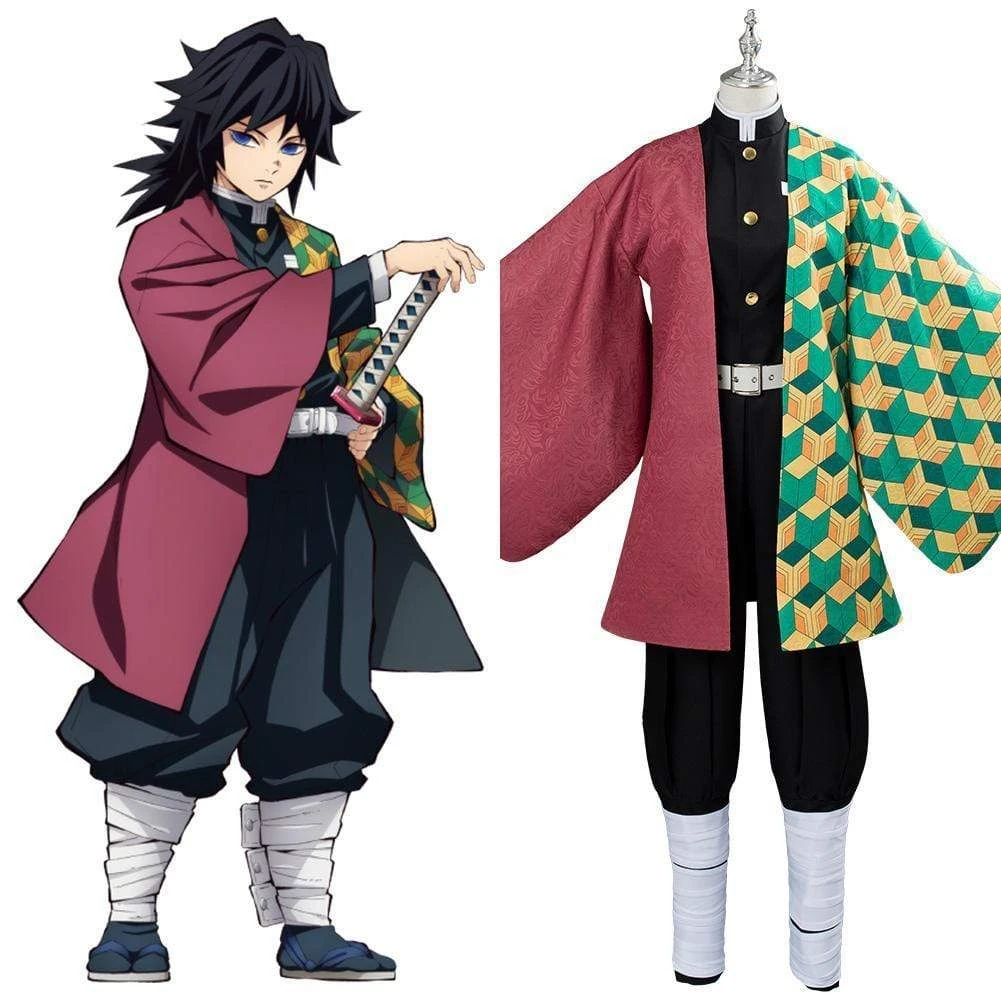 Cosplay: Demon Slayer Kimetsu No Yaiba Tomioka Giyuu Costume 1 Cosplay: Demon Slayer Kimetsu No Yaiba Tomioka Giyuu Costume