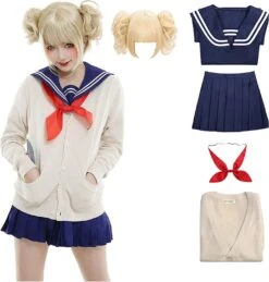 My Hero Academia Himiko Toga Costume And Wig For Adults (XL) -Little Things Toys COS WATAGA 000 003