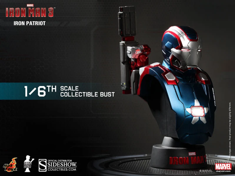 Hot Toys Sideshow Collectibles - Marvel Iron Patriot 1:6 Bust 3 Hot Toys Sideshow Collectibles - Marvel Iron Patriot 1:6 Bust - Image 3