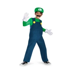 Disguise Super Mario Kids Deluxe Luigi Costume (Small)