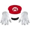 Disguise Nintendo Super Mario Adults Red Hat & Moustache Plumber
