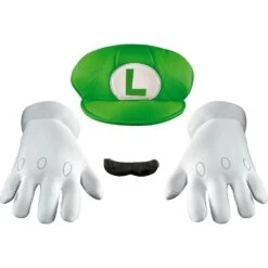 Disguise Nintendo Luigi Adults Green Hat & Moustache Plumber Costume