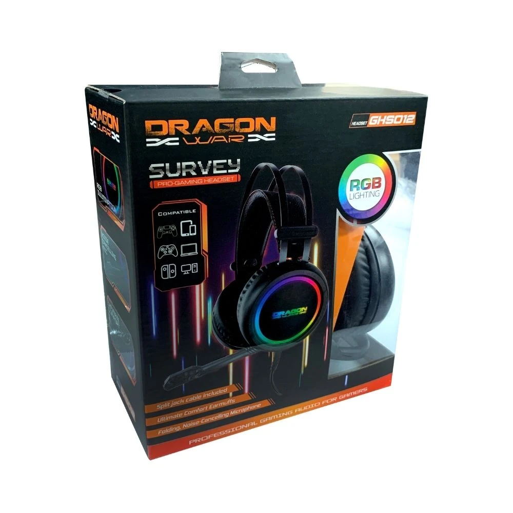 DragonWar GHS-012 SURVEY RGB Gaming Headset 4 DragonWar GHS-012 SURVEY RGB Gaming Headset - Image 4