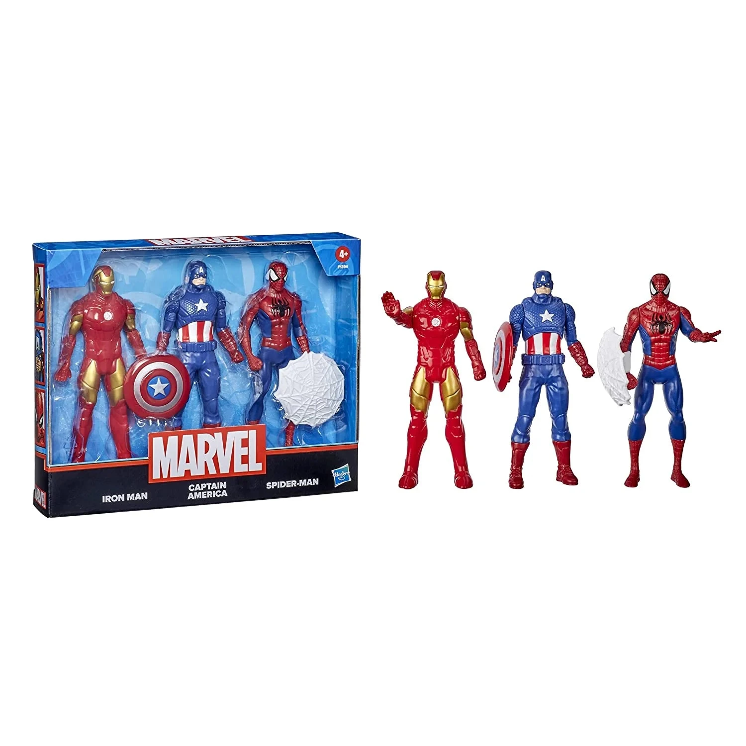 Marvel 6-Inch Scale Iron Man, Spider-Man, Captain America Action Figure Toy Pack Of 3 By Hasbro 2 Marvel 6-Inch Scale Iron Man, Spider-Man, Captain America Action Figure Toy Pack Of 3 By Hasbro - Image 2