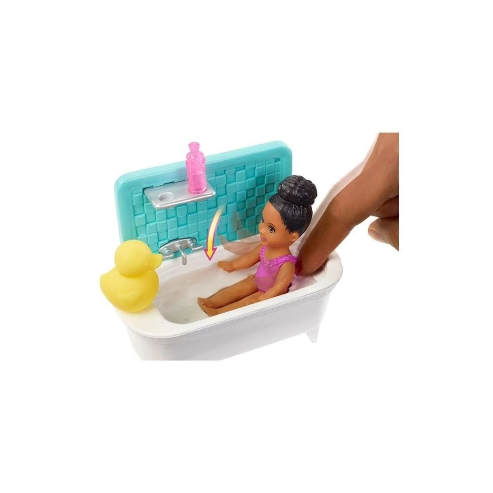 MATTEL Barbie Skipper Babysitters - Doll And Playset - Bath Time 2 MATTEL Barbie Skipper Babysitters - Doll And Playset - Bath Time - Image 2