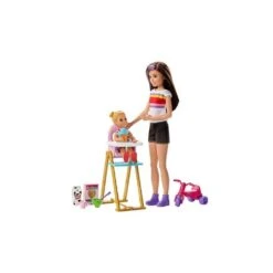 MATTEL Barbie Skipper Babysitters - Doll And Playset - Feeding Toddler -Little Things Toys FHY97 D 000 003