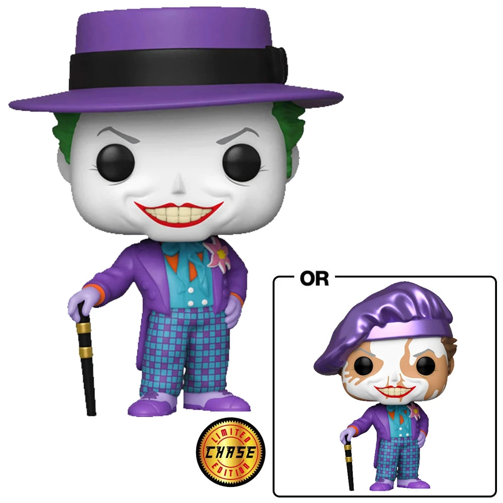 FUNKO Pop! Heroes: Batman 1989 - Joker With Hat W/ Chase 2 FUNKO Pop! Heroes: Batman 1989 - Joker With Hat W/ Chase - Image 2