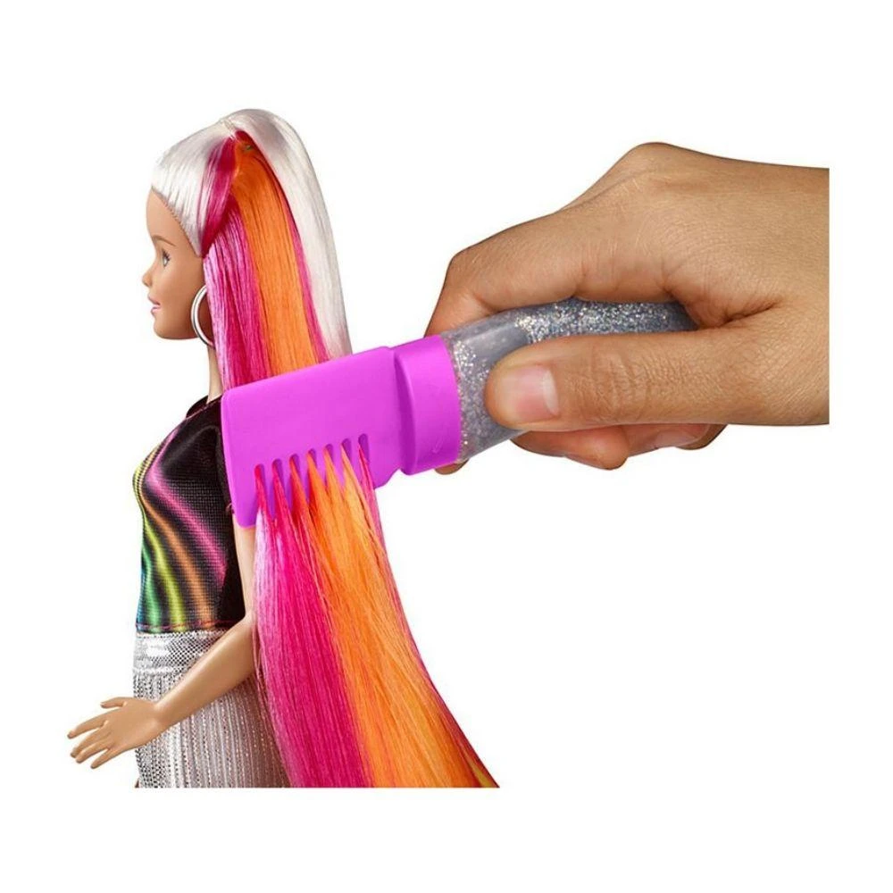 Rainbow Sparkle Hair Barbie Doll 3 Rainbow Sparkle Hair Barbie Doll - Image 3