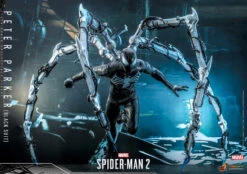 Marvel Spider Man Peter Parker (black Suit ) 1:6 Scale Action Figure By Hot Toys -Little Things Toys GK 615336 000 006