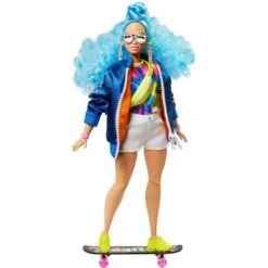 Barbie Extra Doll Blue Curly Hair By Mattel -Little Things Toys GRN30 000 004