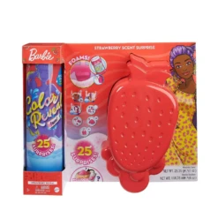 MATTEL Barbie Color Reveal Foam! Strawberry Scent Surprise Surprise Doll