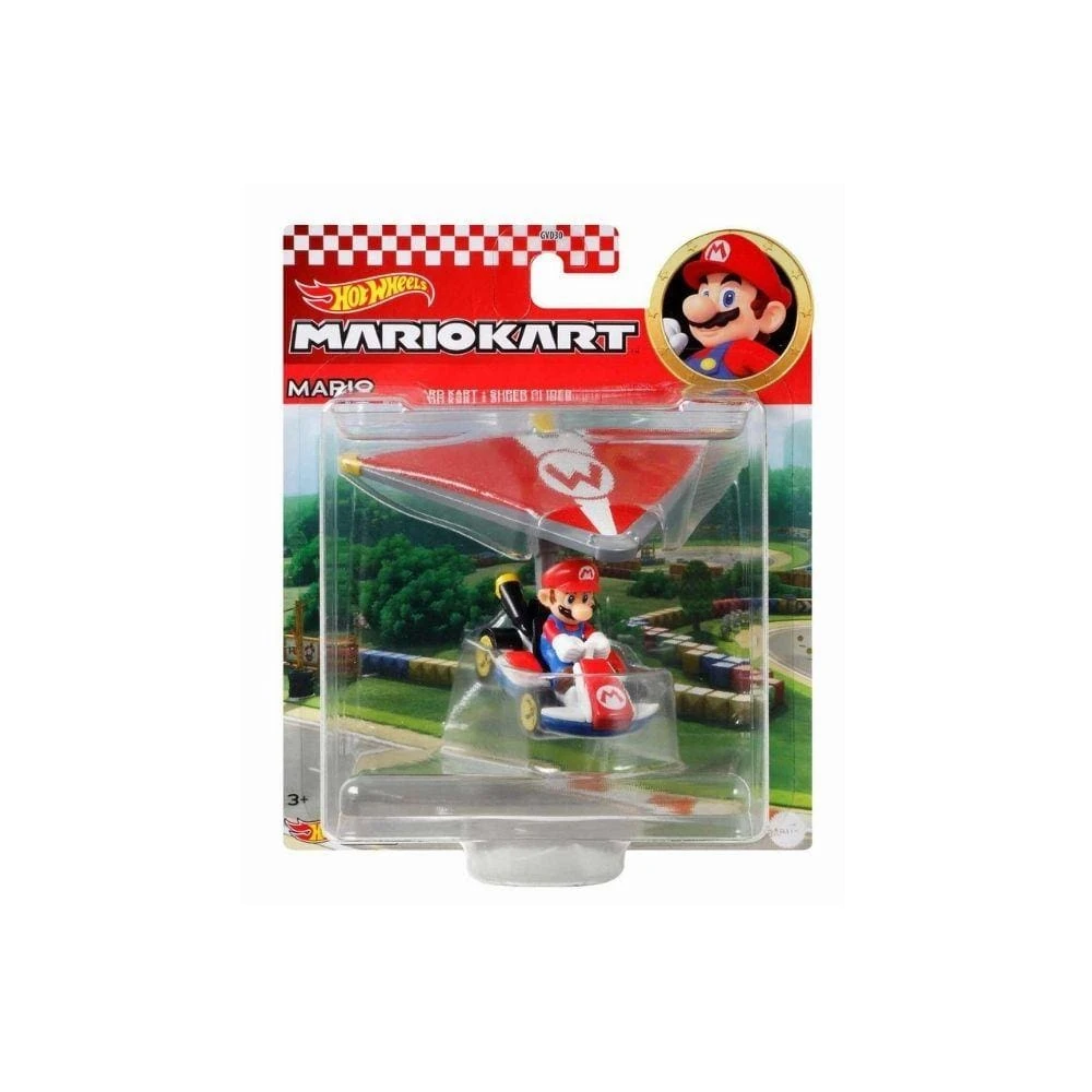 Hot Wheels 1:64 Mario Kart - Mario In Standard Kart With Super Glider 1 Hot Wheels 1:64 Mario Kart - Mario In Standard Kart With Super Glider