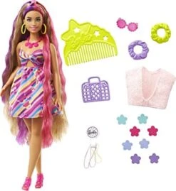 MATTEL Barbie Totally Hair Doll - Curvy -Little Things Toys HCM89 000 005