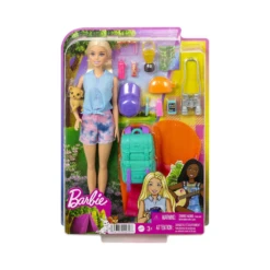 MATTEL Barbie It Takes Two Malibu Camping Doll With Puppy