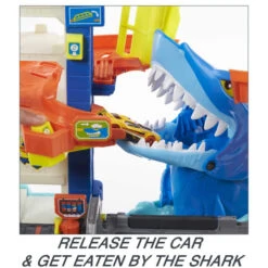 MATTEL Hot Wheels Attacking Shark Escape Playset -Little Things Toys HDP06 000 004